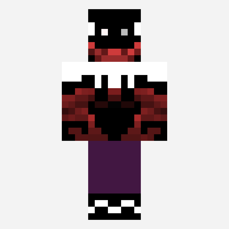 nightflaid minecraft skin pattern, 64×64 grid