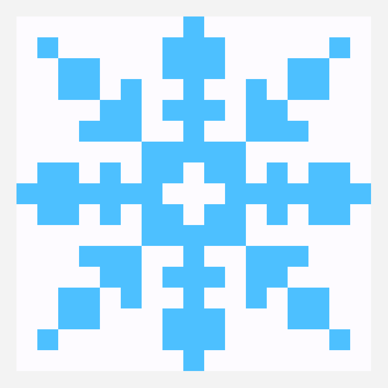 snow_2 perler bead pattern, 20×20 grid
