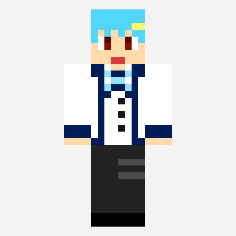 自作衣装ダウンロード禁止 minecraft skin pattern, 64×64 grid