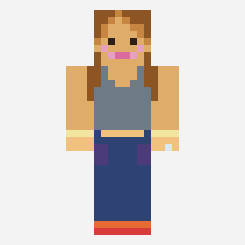 me minecraft skin pattern, 64×64 grid