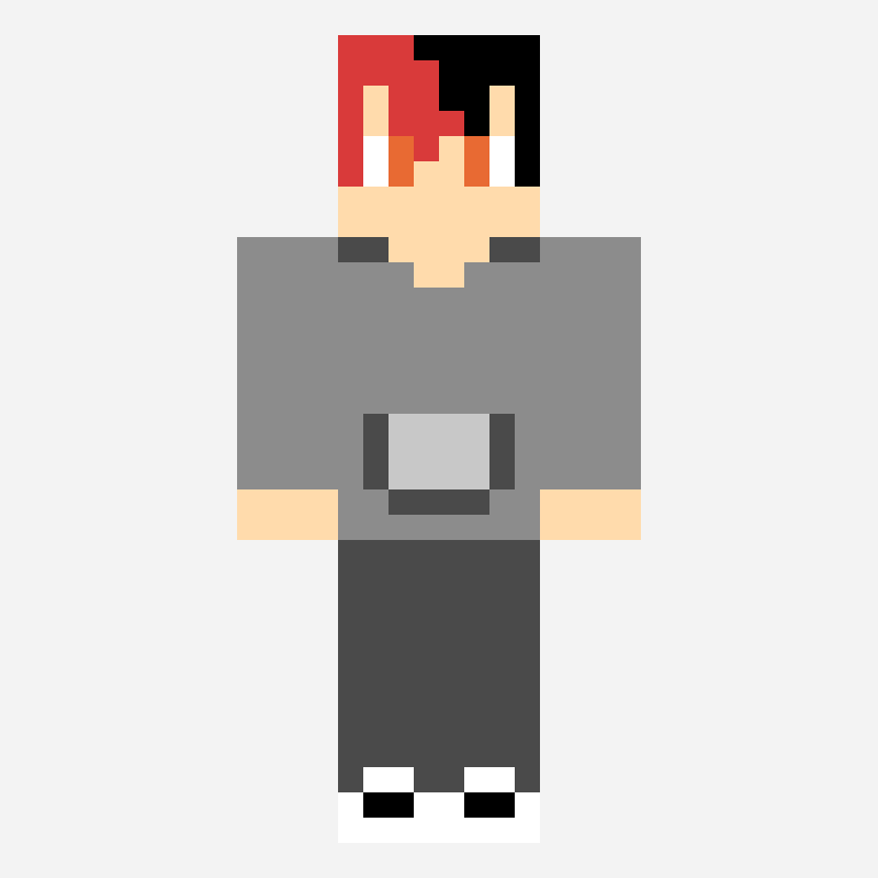 いくら　私服 motif skin minecraft, grille 64×64