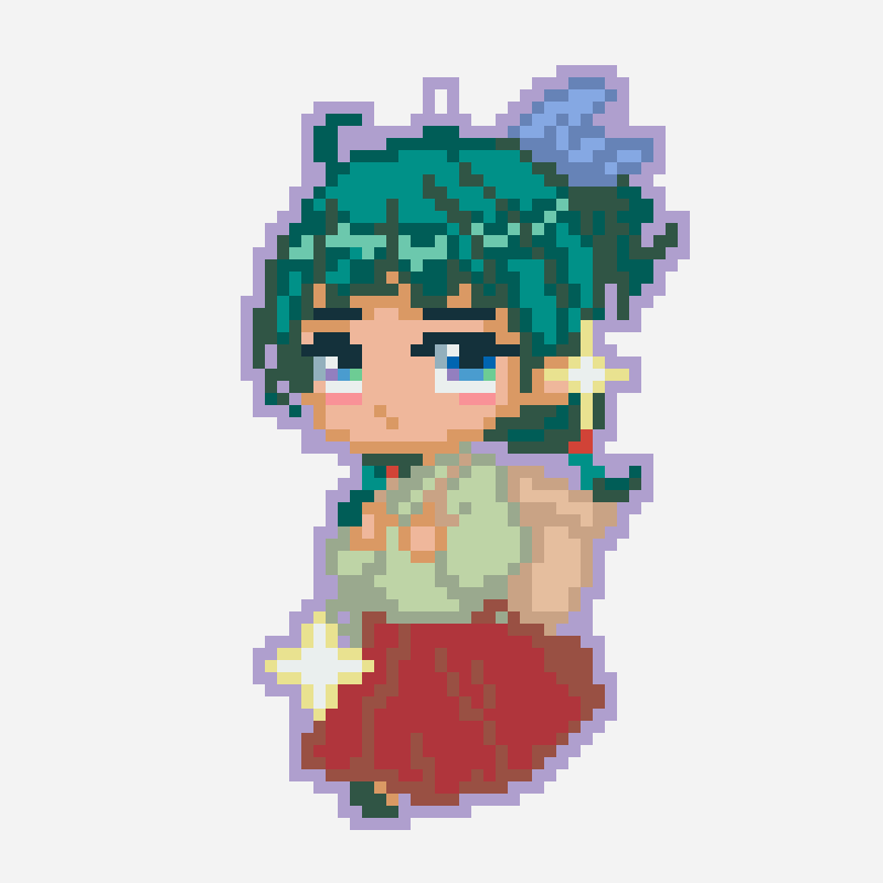 maomao perler bead pattern, 59×66 grid