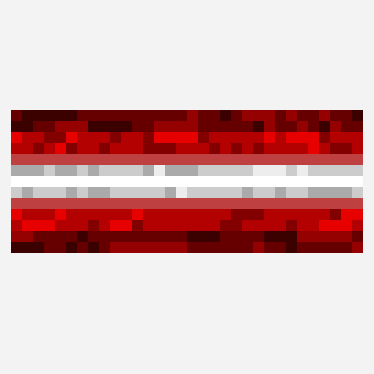cannibal yummy pixel art pattern, 32×13 grid