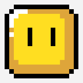 クルクルブロック padrão de pixel art, grade 16×16