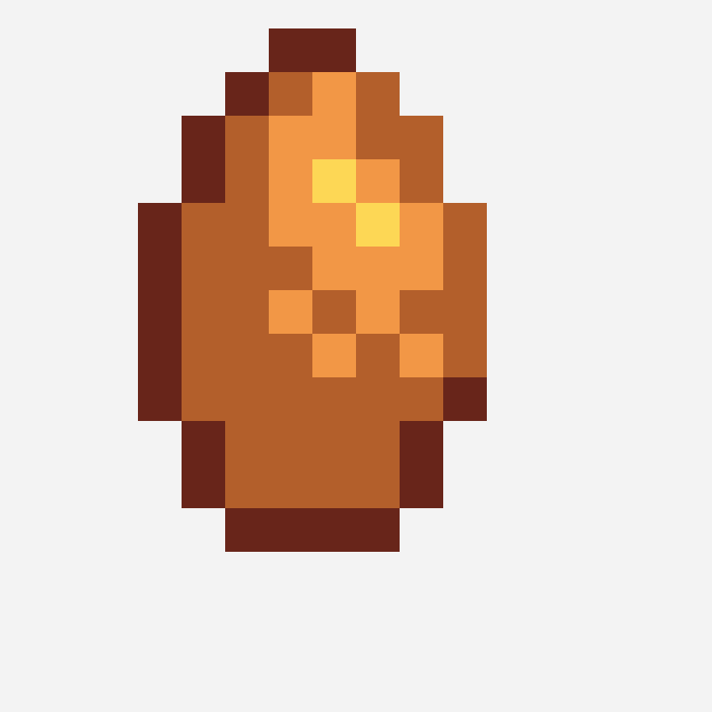Yam Fall Crop - STARDEW VALLEY cross stitch pattern, 10×15 grid