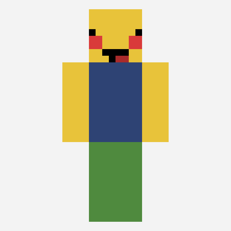ヌーブくん minecraft skin pattern, 64×64 grid