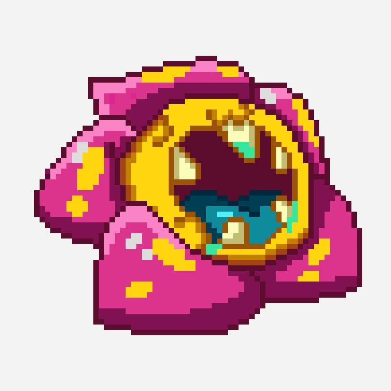 Primal Rafflesia / Rafflesia Primitiva Pvz2 pixel art pattern, 64×64 grid
