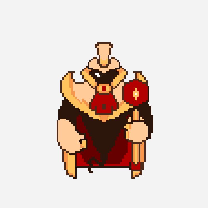 Count Maymun pixel art pattern, 100×100 grid
