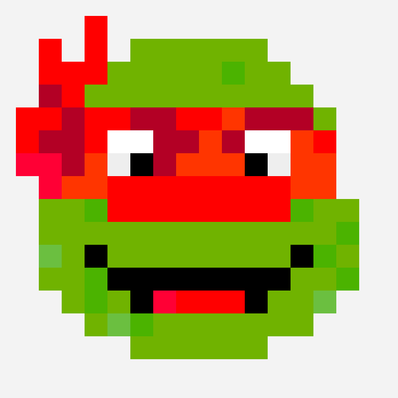 ninja turtle raphael bead pattern
