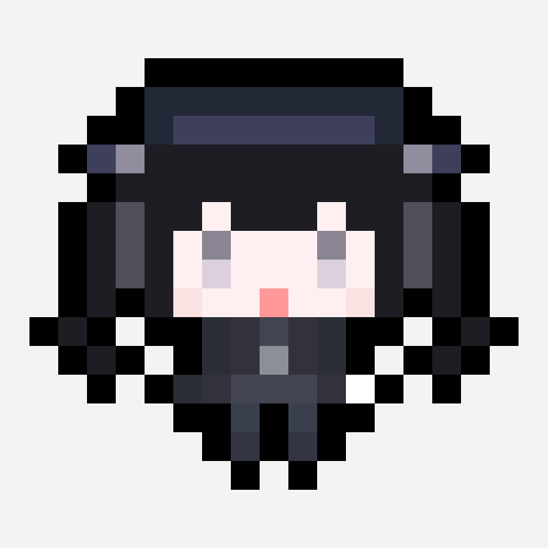 黑部奈叶香 pixel art pattern, 34×34 grid