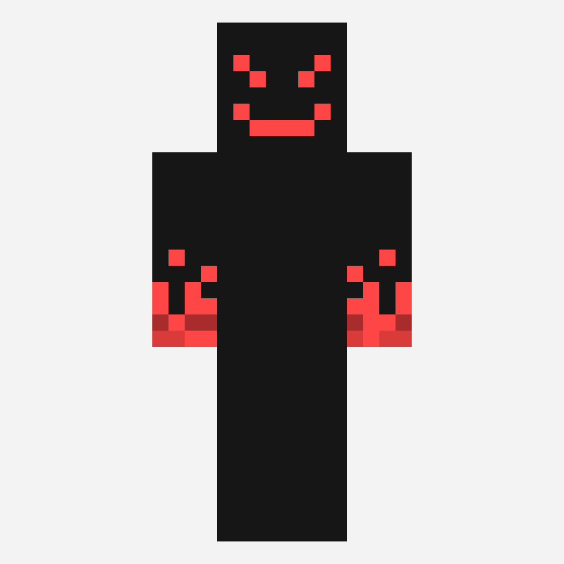 Deadhd minecraft skin pattern, 64×64 grid