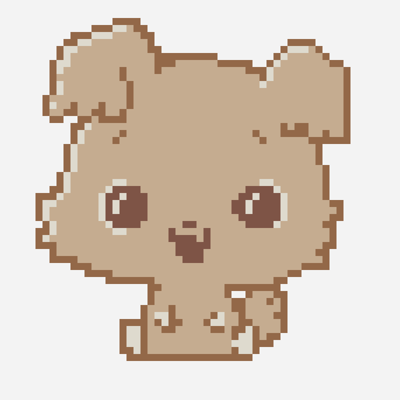 Chibimaru perler bead pattern, 55×55 grid