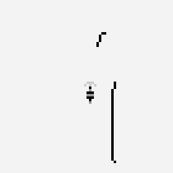 Web shooters pixel art pattern, 64×64 grid