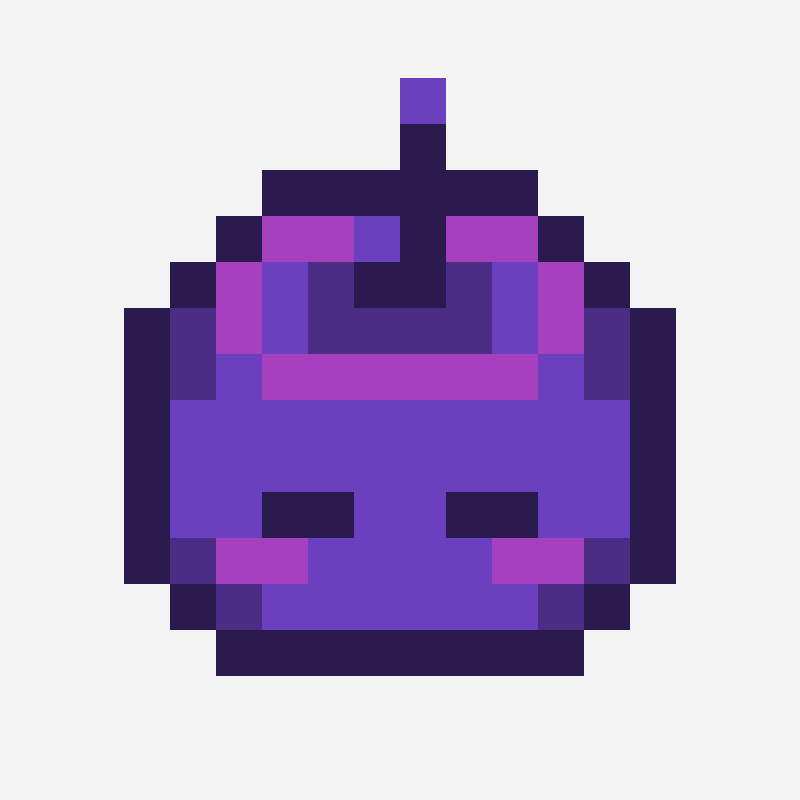 Sleeping Junimo (purple) bead pattern