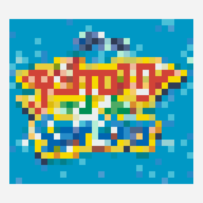 Johnny and the sprites perler bead pattern, 29×26 grid