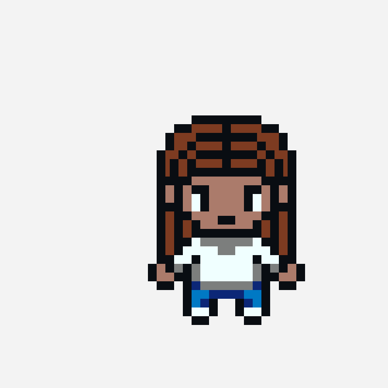 Pixel Sprite Xavy perler bead pattern, 84×92 grid