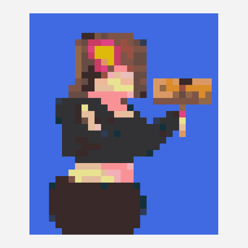 ジェナ perler bead pattern, 29×34 grid