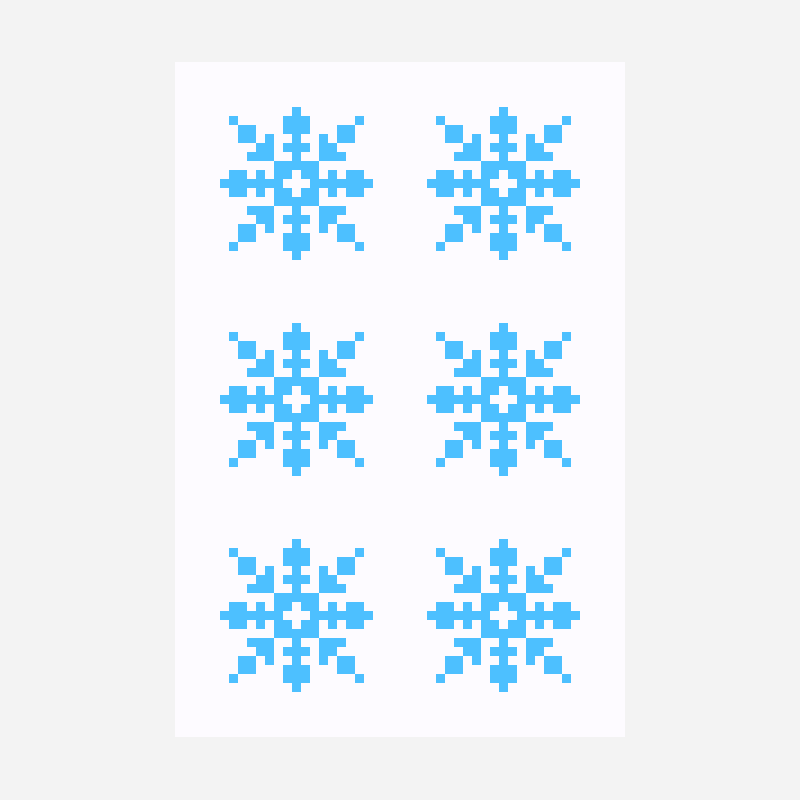 snow_3 perler bead pattern, 20×20 grid
