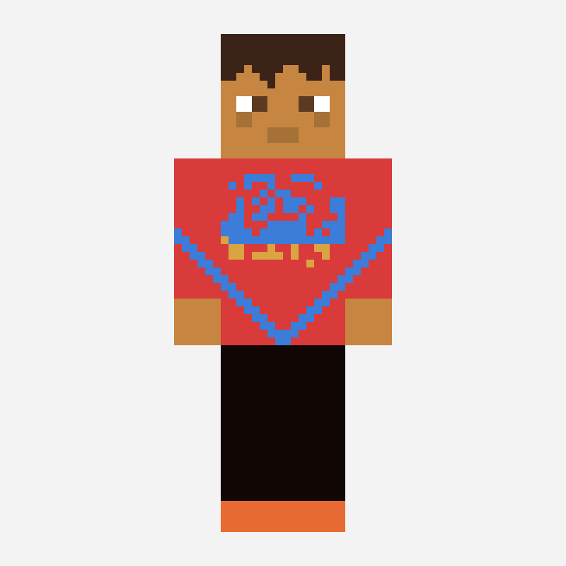 Blaue Spirale minecraft skin pattern, 128×128 grid
