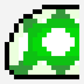 マリオワールドキノコ地形 padrão de pixel art, grade 16×16
