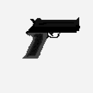 拳銃 pixelkunst-Muster, 90×89 Raster