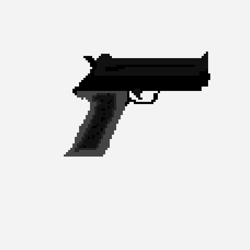 拳銃 pixel art pattern