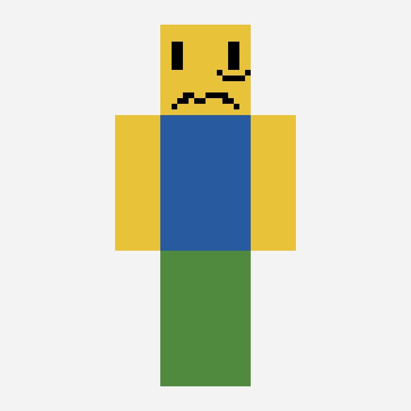 Noob from Roblox Forsaken minecraft skin pattern