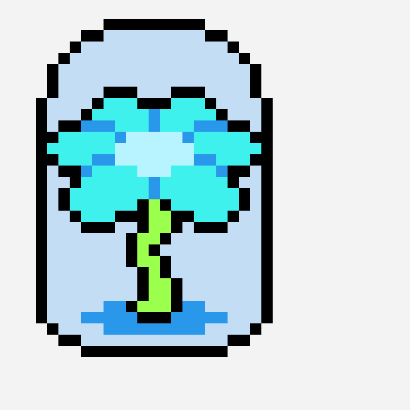 Aqua (flower) bead pattern