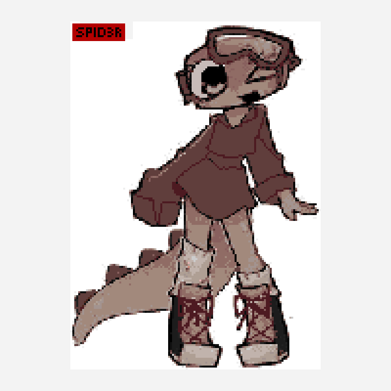 Shelly Fossilian!!! pixel art pattern, 128×178 grid