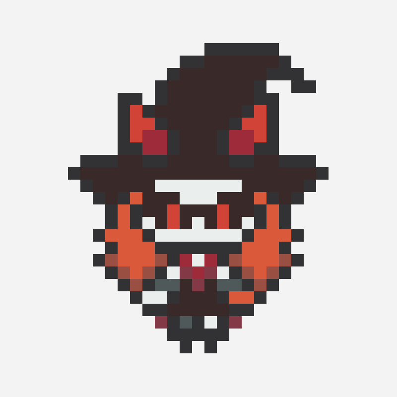Just Dance 2023 - Bloody Mary/Felicia perler bead pattern, 29×29 grid