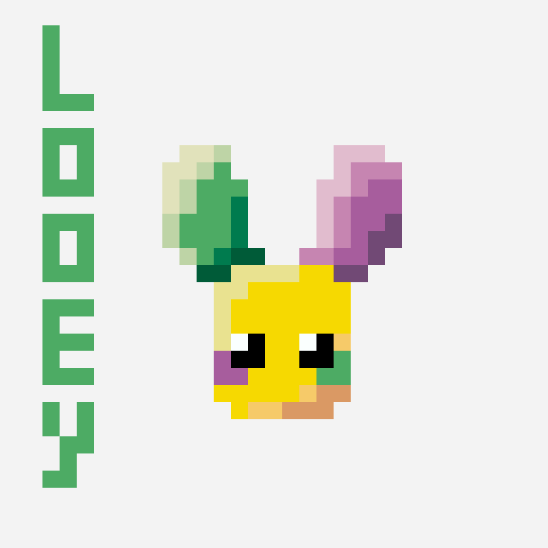 Looey perler bead pattern, 29×29 grid