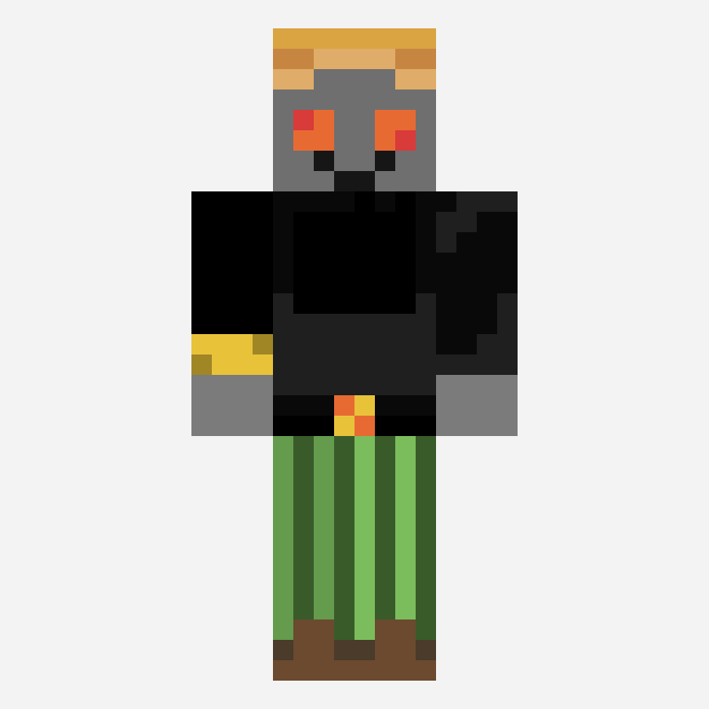 Каменный Цыган patrón de skin de minecraft, cuadrícula 64×64