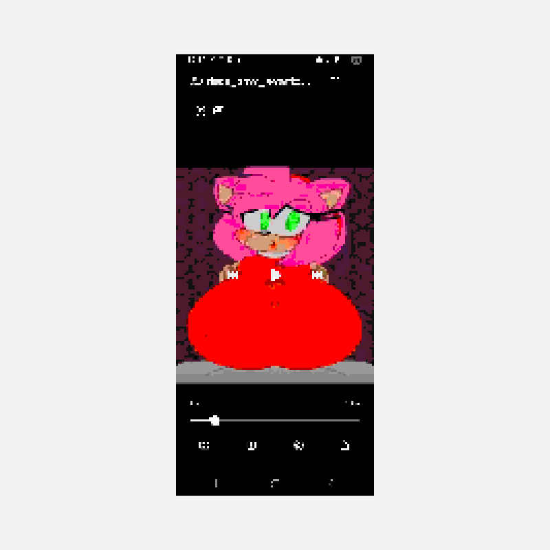 Amy rose pixel art pattern, 96×214 grid
