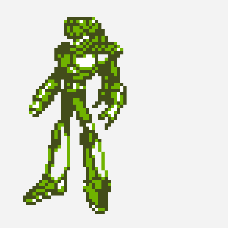 Snake Man Mega Mix pixel art pattern, 64×64 grid