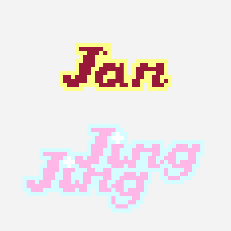 Janjingjing Perler Beads perler bead pattern, 58×58 grid