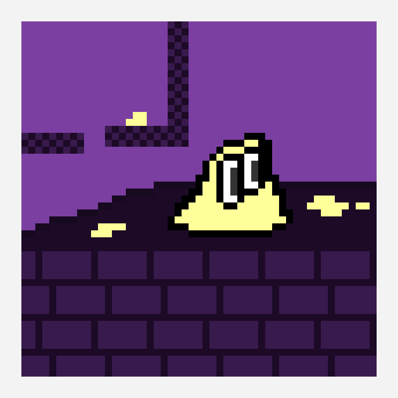 Animated Cheese Enemy pixel art pattern