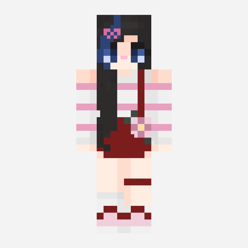 123345 minecraft skin pattern, 128×128 grid