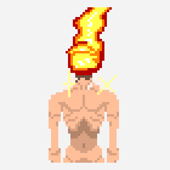 PRIDE pixel art pattern, 64×64 grid