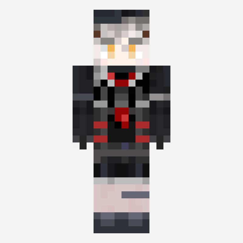 沃芬wolf minecraft skin pattern, 64×64 grid