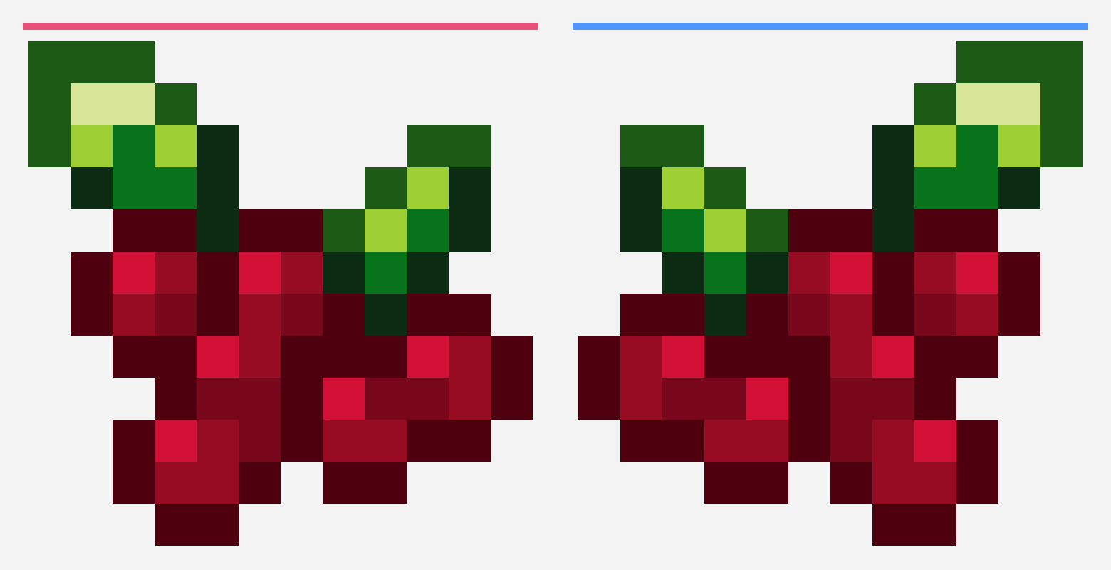 Cranberries Fall Crop - STARDEW VALLEY cross stitch pattern, 12×12 grid