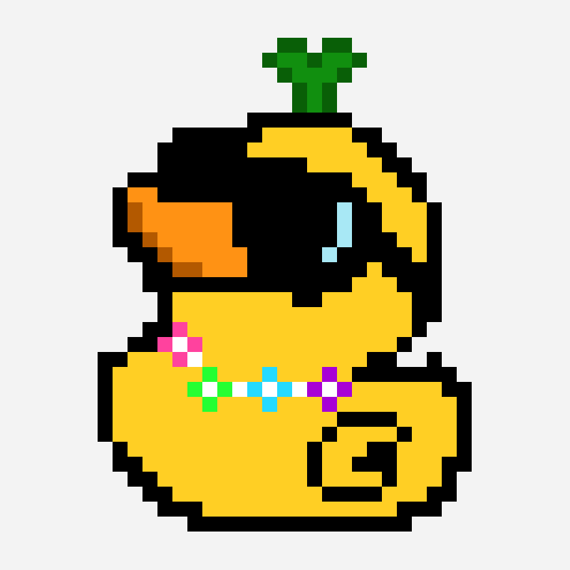 PLUR Duck Swag bead pattern