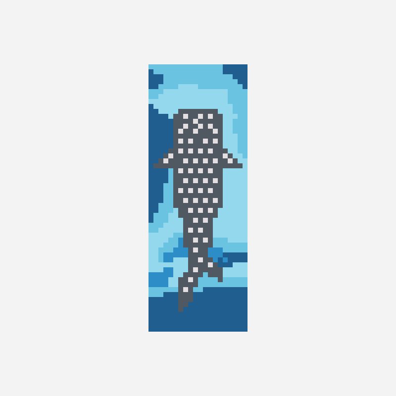 Whale Shark bead loom pattern