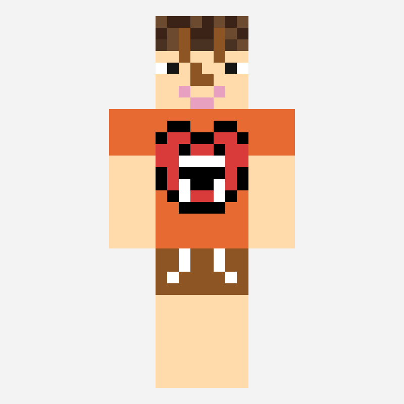 말왕 minecraft skin pattern, 64×64 grid