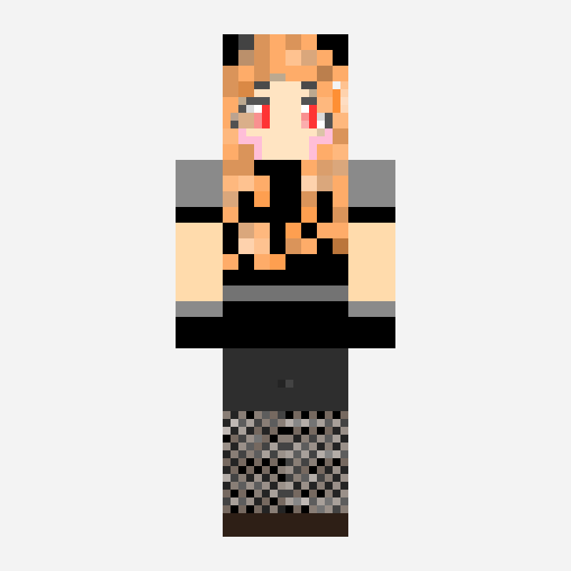 ハロウィン minecraft skin pattern, 128×128 grid