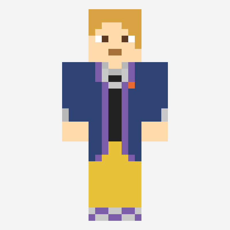 半道ともあき minecraft skin pattern