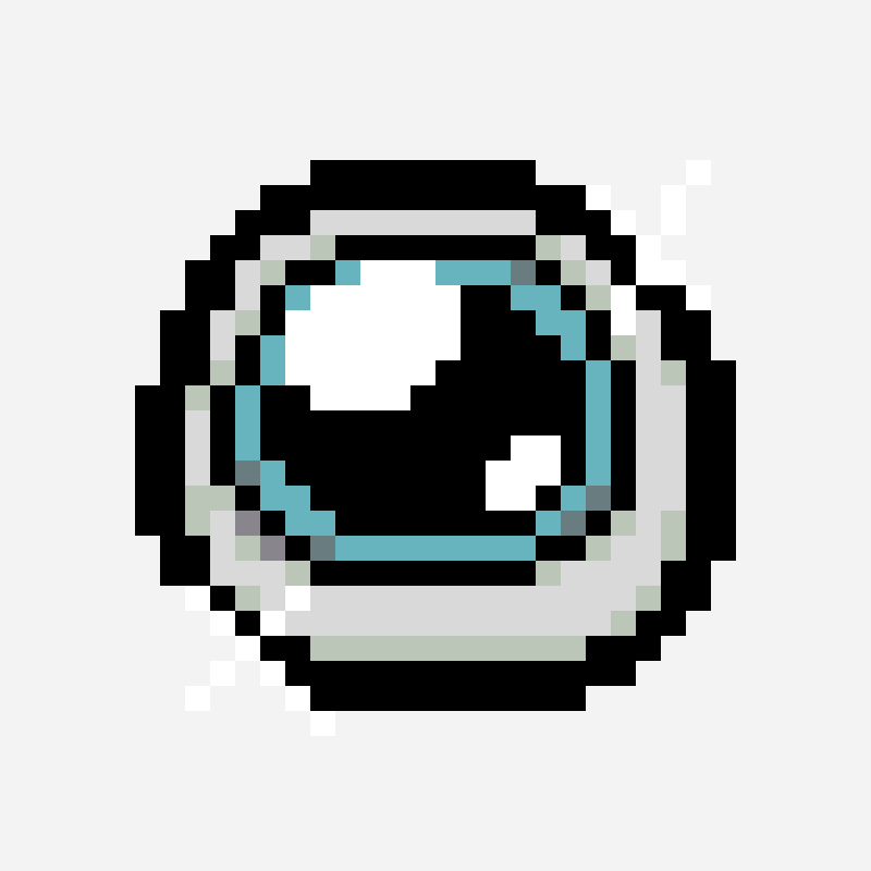 Polyphemus - The Binding of Isaac perler bead pattern, 32×32 grid