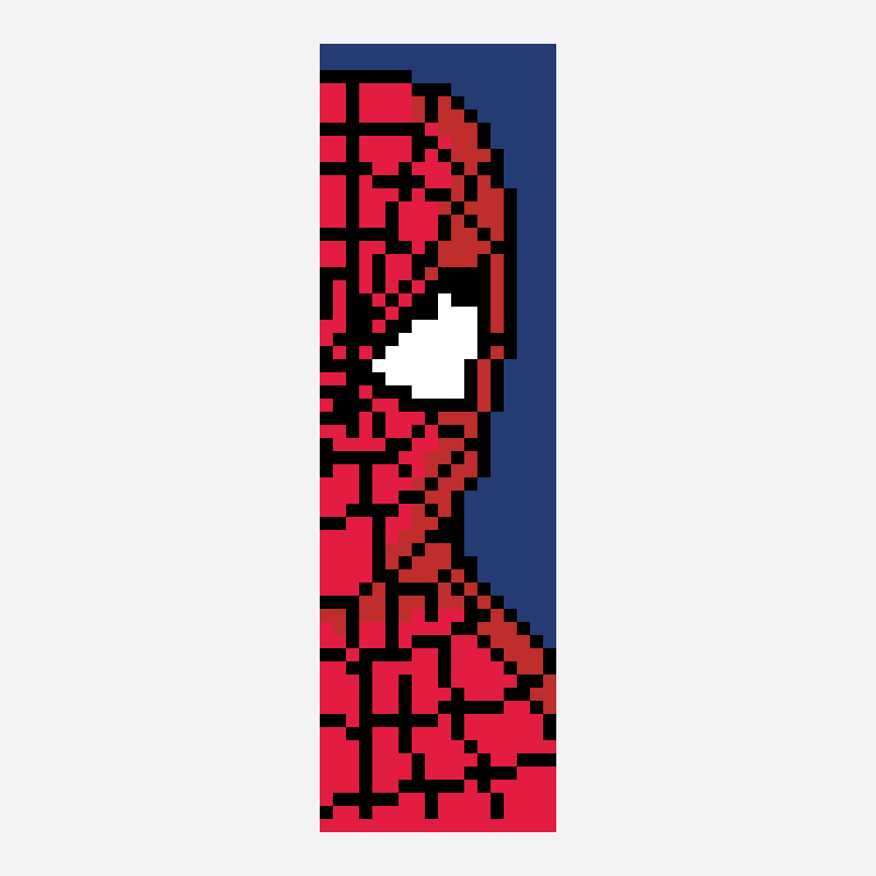 Spider man padrão de ponto cruz, grade 18×60