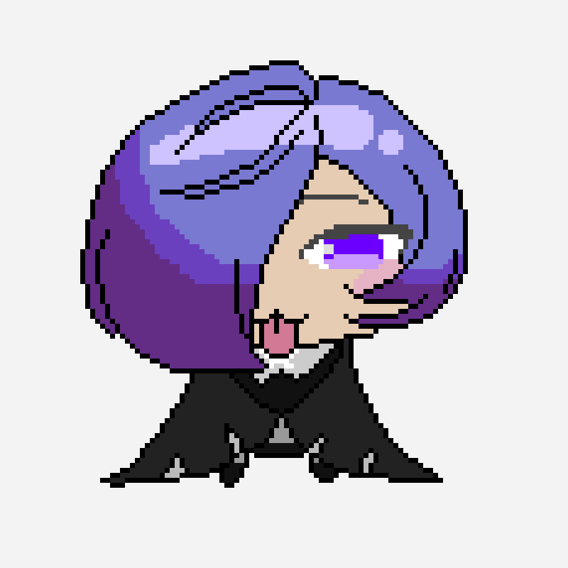 Chibi Promeia pixel art pattern, 96×96 grid