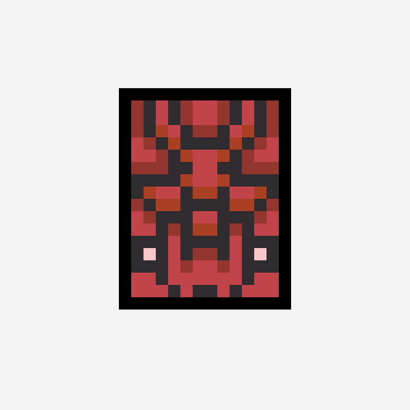 The Devil card - The Binding Of Isaac bead pattern