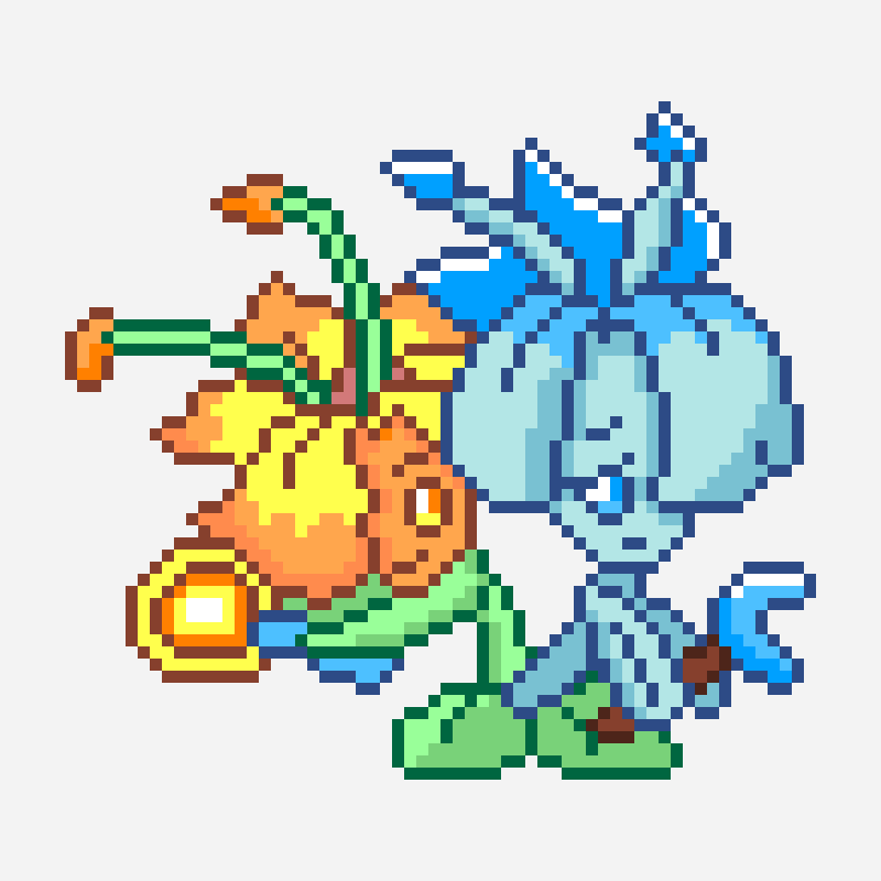 Pvz 2 Lunisolar Honeysuckle / Madreselva pixel art pattern